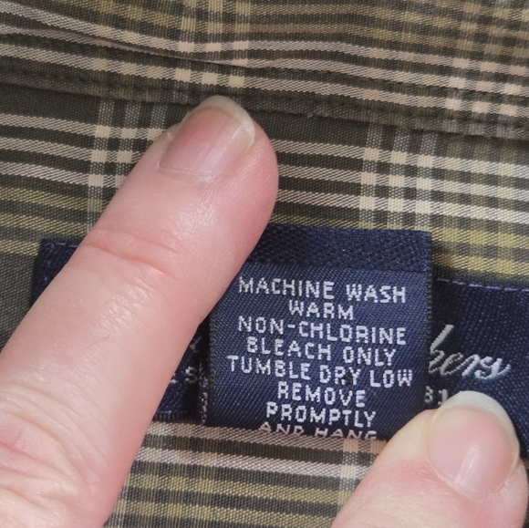 Brooks Brothers Men's Large 💯 Cotton  Green Plaid Button Down Shirt - Picture 5 of 9